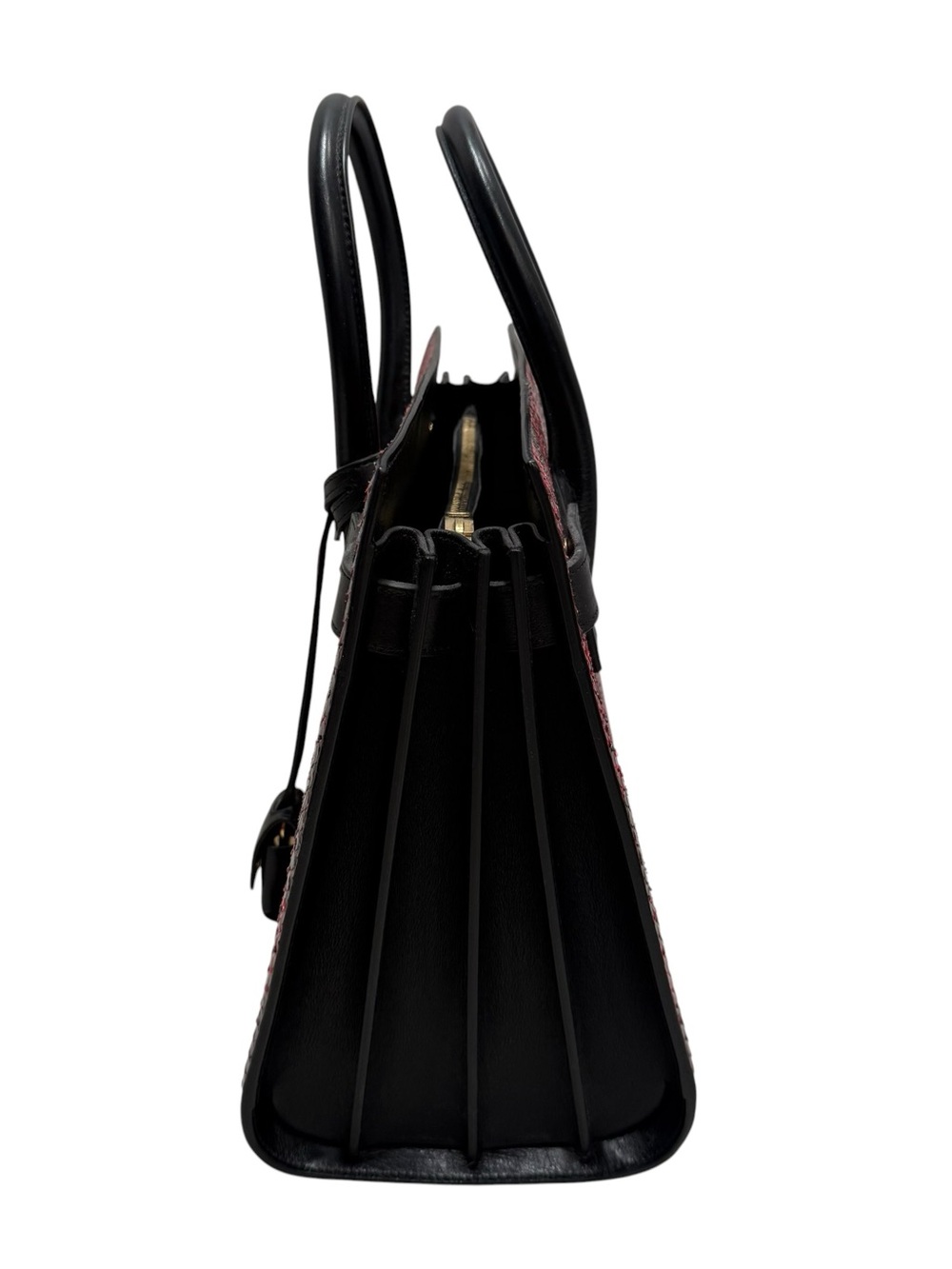 Saint Laurent YSL Sac Dejour Red Python Satchel 355153 LECJ1 - Picture 3 of 16